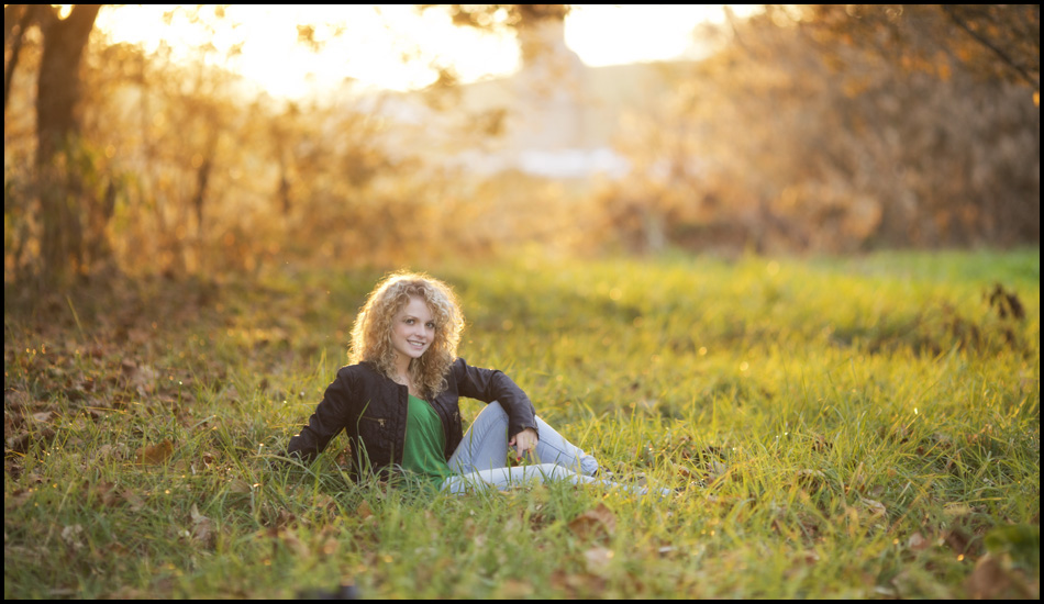 senior in a golden field - class of 2014 rural